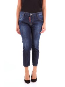 DSQUARED2 Jeans Cropped Donna Blu jeans