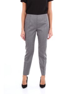 Les Copains pantalone classico da business di colore grigio gessato
