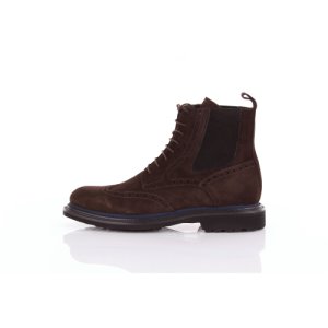 Marc Edelson dark brown suede ankle boots