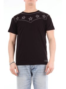 Messagerie t-shirt manica corta di colore nero