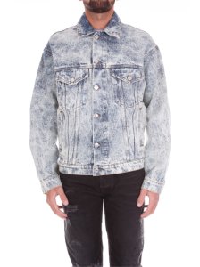 MSGM - giacca a jeans scolorita