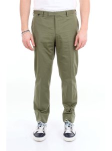 pt torino slim fit solid color chino trousers