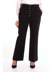 Stella Mc Cartney pantalone a zampa di colore nero