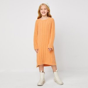 Casual Vlak Sweater jurken voor meisjes Asymmetrisch