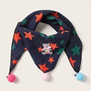 Peuter meisjes Christmas Star patroon sjaal