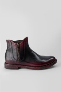 Untamedstreet - Sloane burgundy rich flat boots.