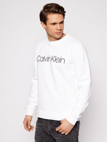 Calvin Klein Bluza K10K104059 Biały Regular Fit