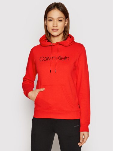 Calvin Klein Bluza Ls Core Logo K20K202687 Czerwony Regular Fit