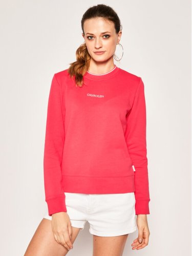 Calvin Klein Bluza Regular Small Logo K20K202012 Różowy Regular Fit