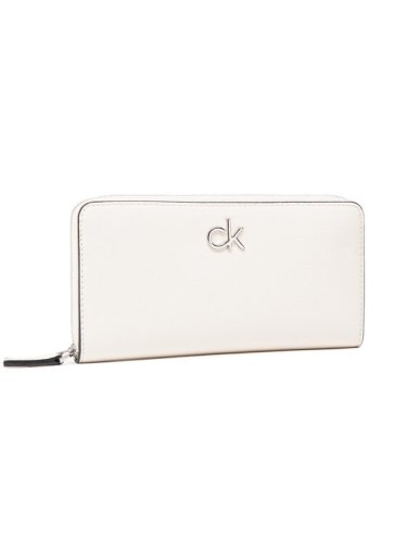 Calvin Klein Duży Portfel Damski Z/A Wallet Lg K60K607180 Beżowy