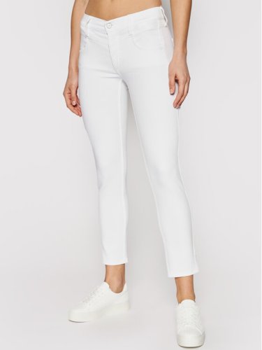 Calvin Klein Jeansy Ankle K20K202836 Biały Slim Fit