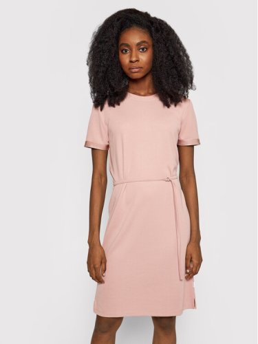 Calvin Klein Sukienka codzienna Logo Elastic K20K203021 Różowy Regular Fit