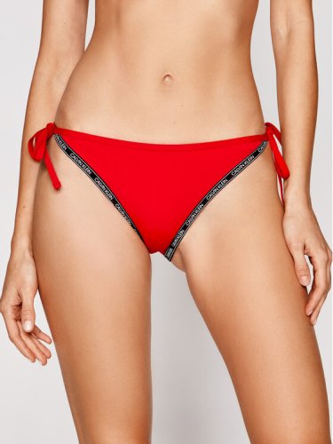 Calvin Klein Swimwear Dół od bikini KW0KW01326 Czerwony