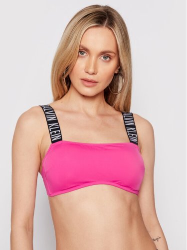 Calvin Klein Swimwear Góra od bikini Bandeu KW0KW01228 Różowy