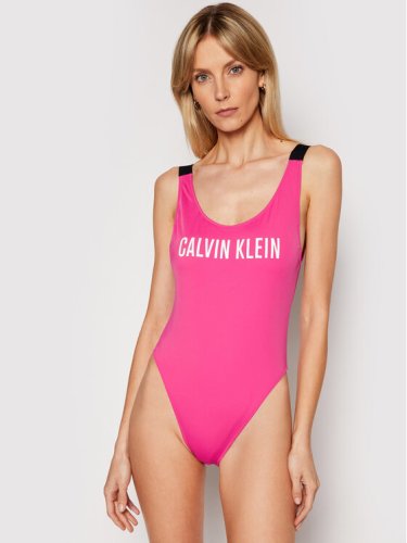 Calvin Klein Swimwear Strój kąpielowy Scoop Back KW0KW01235 Różowy
