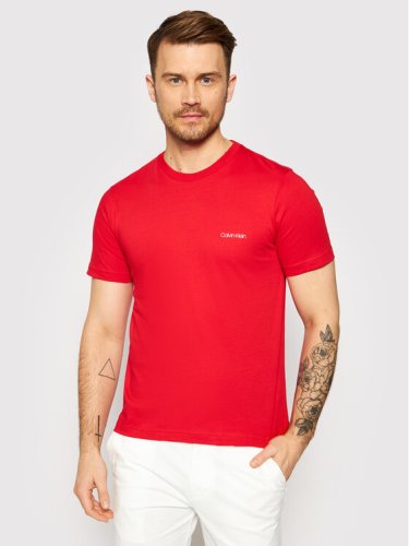 Calvin Klein T-Shirt Chest Logo K10K103307 Czerwony Regular Fit
