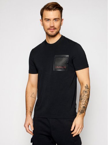 Calvin Klein T-Shirt K10K106495 Czarny Regular Fit