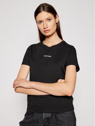 Calvin Klein T-Shirt Mini K20K202912 Czarny Regular Fit