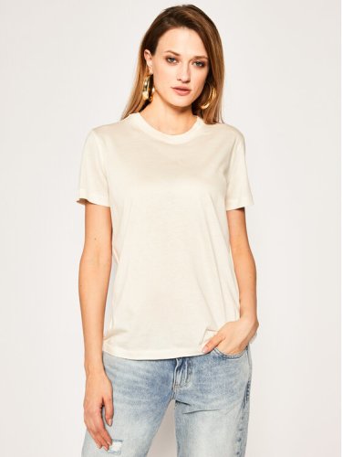 Calvin Klein T-Shirt Ss Logo Tee K20K201723 Beżowy Regular Fit