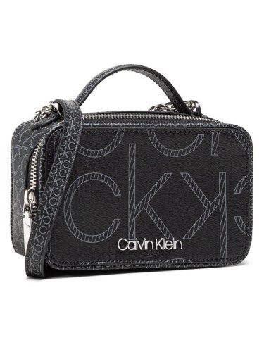 Calvin Klein Torebka Camera Bag W/Top H Mono Scl K60K607518 Czarny