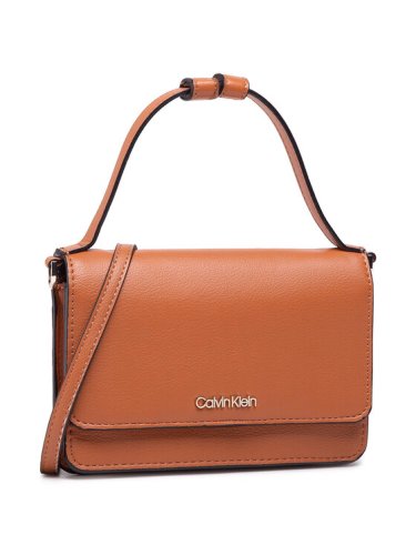 Calvin Klein Torebka Flap Wallet Mini Bag K60K608134 Brązowy