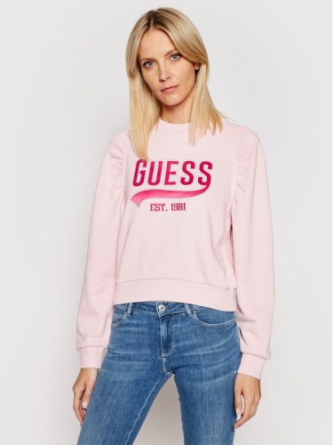 Guess Bluza Fleece W1GQ36 K68I0 Różowy Regular Fit