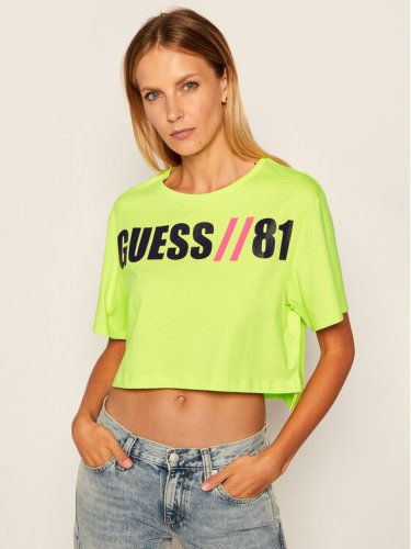 Guess T-Shirt Clarissa W0YI91 K8FQ0 Żółty Regular Fit