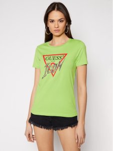 Guess T-Shirt Iconic Tee W1RI25 I3Z00 Zielony Regular Fit