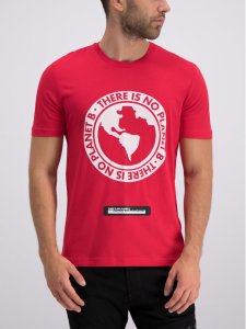 John Richmond T-Shirt RMP19221TS Czerwony Regular Fit