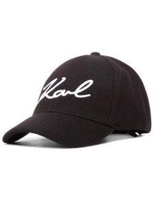 Karl Lagerfeld czapka z daszkiem 206w3408 czarny