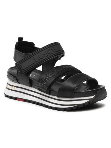 Liu Jo Sandały Maxi Wonder Sandal 7 BA1073 EX110 Czarny