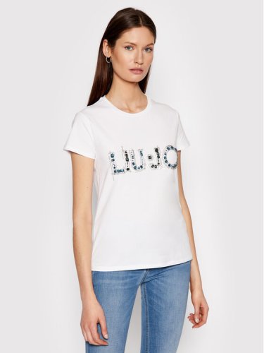 Liu Jo T-Shirt CA1174 J5003 Biały Regular Fit