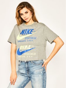Nike T-Shirt Sportswear CJ2040 Szary Loose Fit