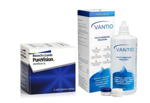 PureVision (6 linser) + Vantio Multi-Purpose 360 ml med etui