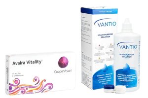 Avaira Vitality (6 lenzen) + Vantio Multi-Purpose 360 ml met lenzendoosje