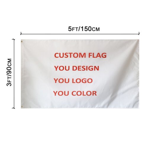 3x5 FT Custom Flag 100D Polyester Brass Grommets High Quality Cheap Free Shipping Custom Logo Design Outdoor Team Sports Advertising Club