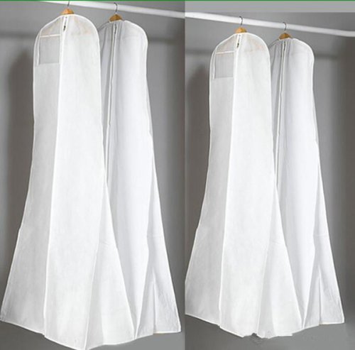 Big 180cm Wedding Dress Gown Bags High Quality White Dust Bag Long Garment Cover Travel Storage Dust Covers Hot Sale