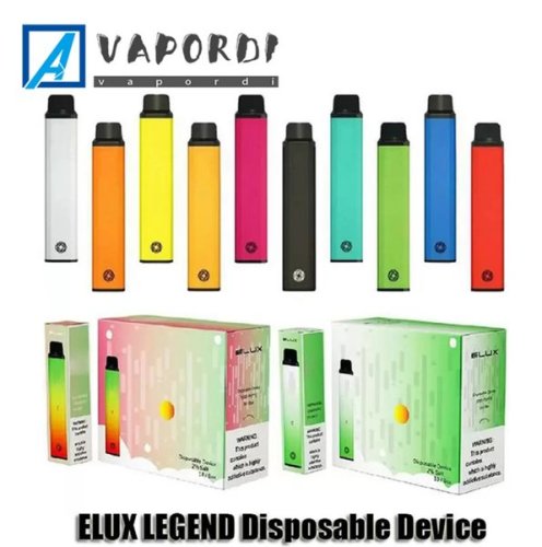 ELUX LEGEND Disposable E cigarette Device Pod Kit Strength 2% 3500 Puffs 1500mAh Battery Prefilled 10ml Cartridge Vape Stick Pen
