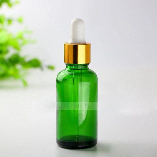 Most Popular 30ml Green Glass Dropper Bottles 1OZ Empty Glass Bottles With Black Silver Gold Caps Cosmetic Bottles 30ml Free Shipping