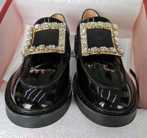 TOP QUALITY! 2020030302Y 40/41 genuine LEATHER LOAFERS SHOES BLACK BURGUNDY RHINESTONE DIAMOND SQUARE BUCKLE PLATFORM OXFORD LOAFERS SHOES FLATS WORK