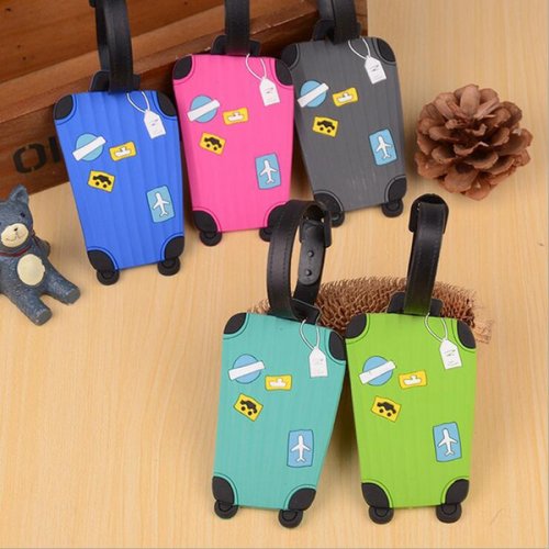 Travel Accessories Luggage Tag Cute Creative Silica Gel Suitcase ID Address Holder Baggage Boarding Tags Portable Label