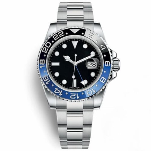 Watches Men Ceramic Bezel Mechanical Blue Black Watch Crown Automatic Sport Self-wind Wristwatches Chrono Chronograph Fashion