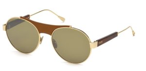 Tods TO0216 33Q Gold/Green Mirror **