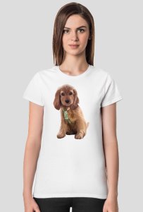 Cocker spaniel koszulka damska z twoim zwierzakiem