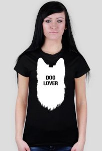 Dog lover - damska - czarna
