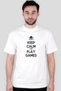 Keep calm and playgames - biała