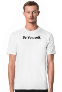 Koszulka be yourself. - biała