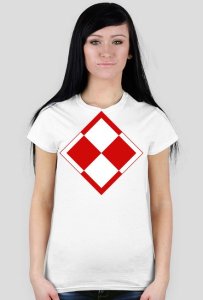 Mechanikum - Koszulka damska biała szachownica