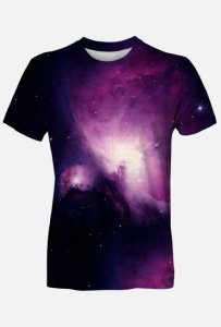 Koszulka kosmos purporowa fiolet