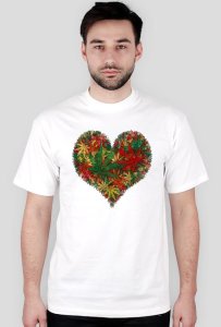 Koszulka męska bez rękawów biała - marijuana heart